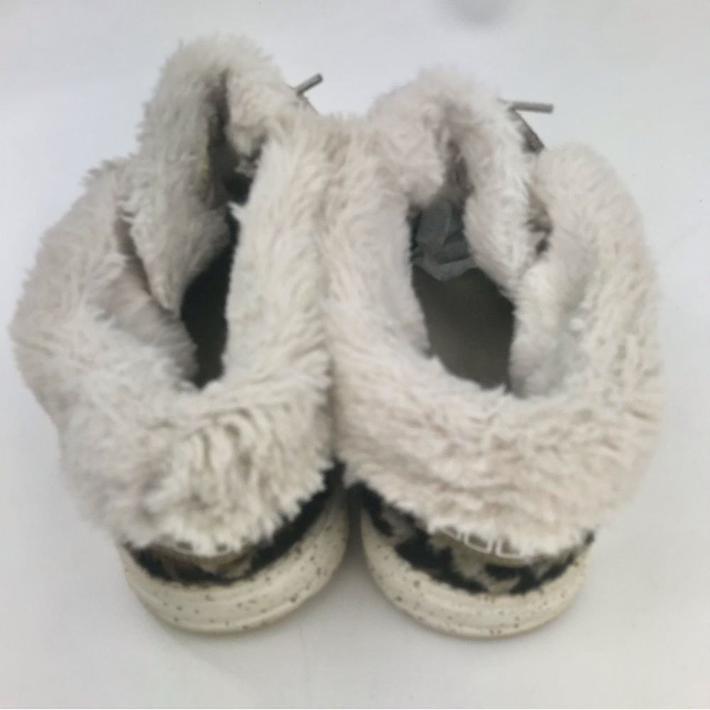 Hey Dude BRITT Tan Tweed Leopard Heel Fur Lined Lace Up Shoes - Picture 6 of 13